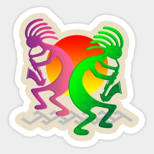 Kokopelli Jazz Sticker